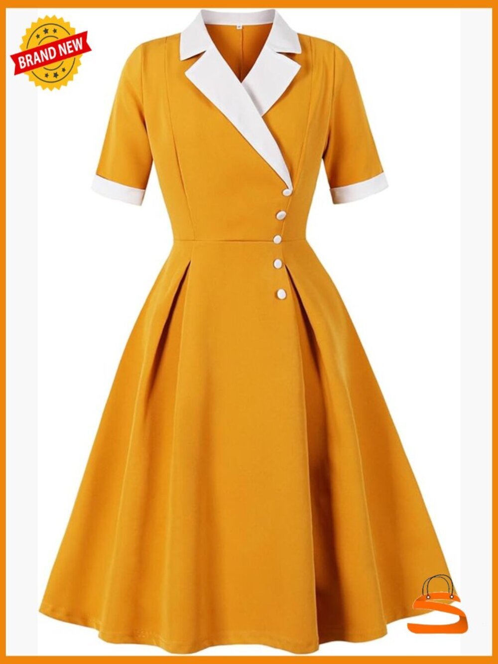 Vintage Blazer Dress with Faux Wrap Collar - Work Cocktail
